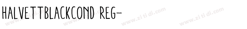 HalvettBlackCond Reg字体转换